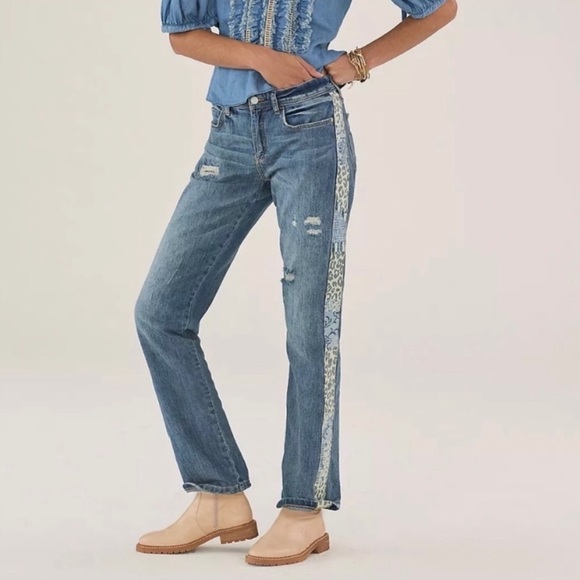 Anthropologie Denim - Anthropologie pilcro patchwork animal print jeans